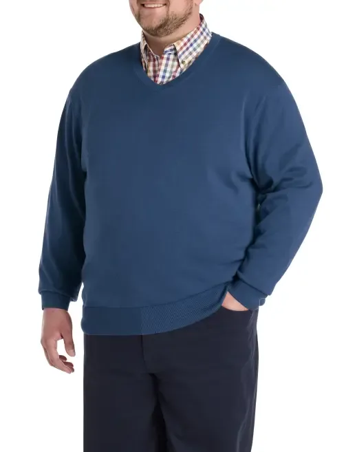 V-Neck Pullover by Harbor Bay by DXL