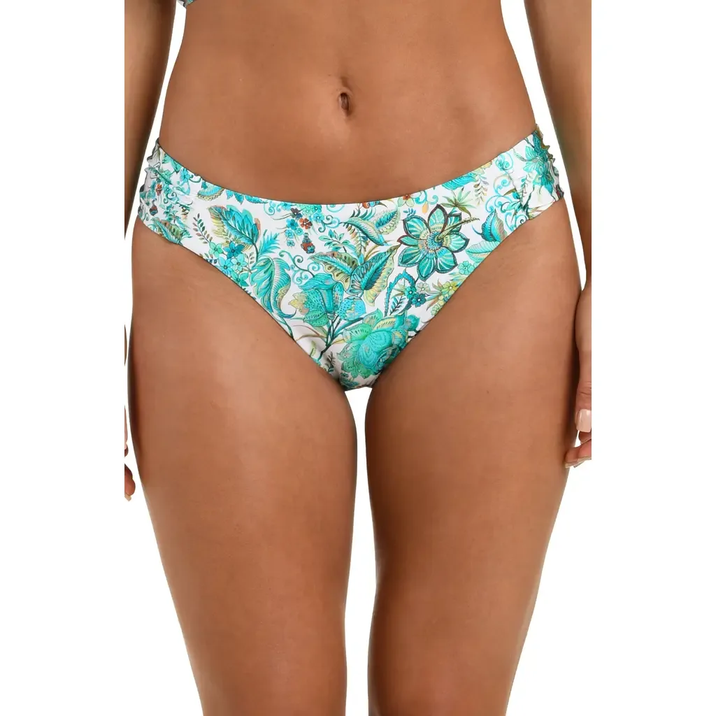 Free Spirit Shirred Hipster Bikini Bottoms