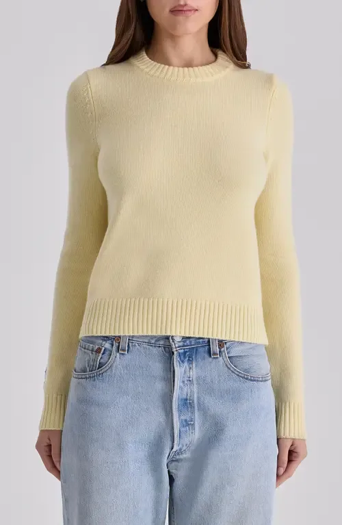 Abbie Lemon Merino Wool & Cashmere Blend Sweater by HOUSE OF CB