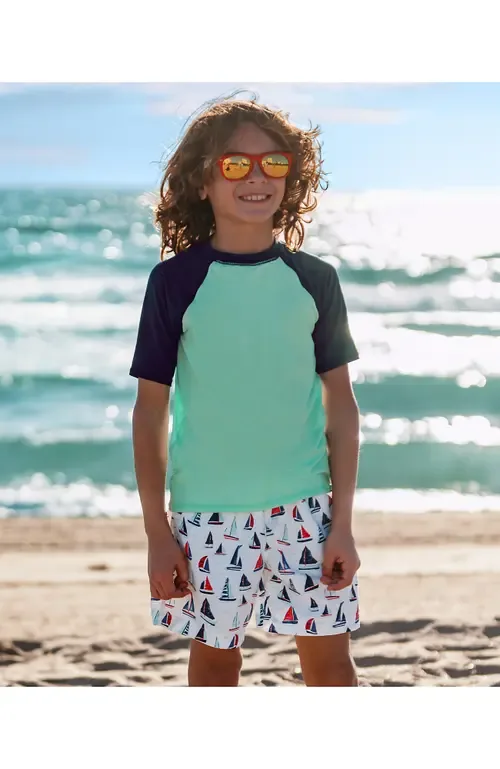 Print Swim Trunks by Lands' End