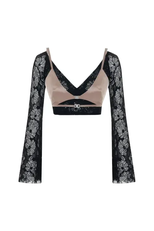 The Party Edit Lace Body with Contrast Bust Panel by PCFG