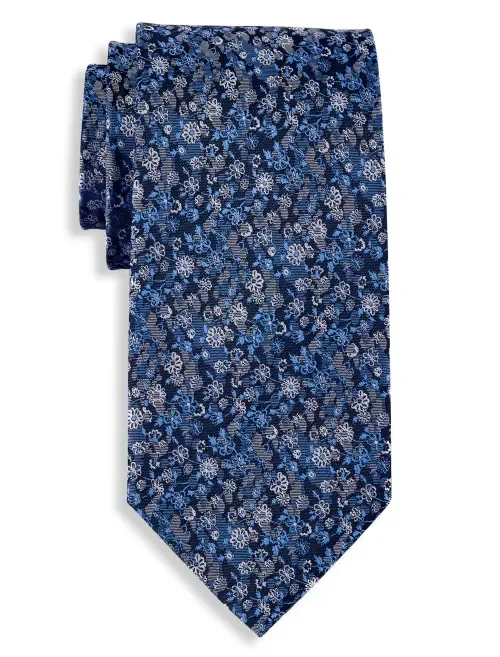 Mini Camo Floral Print Tie by Synrgy by DXL