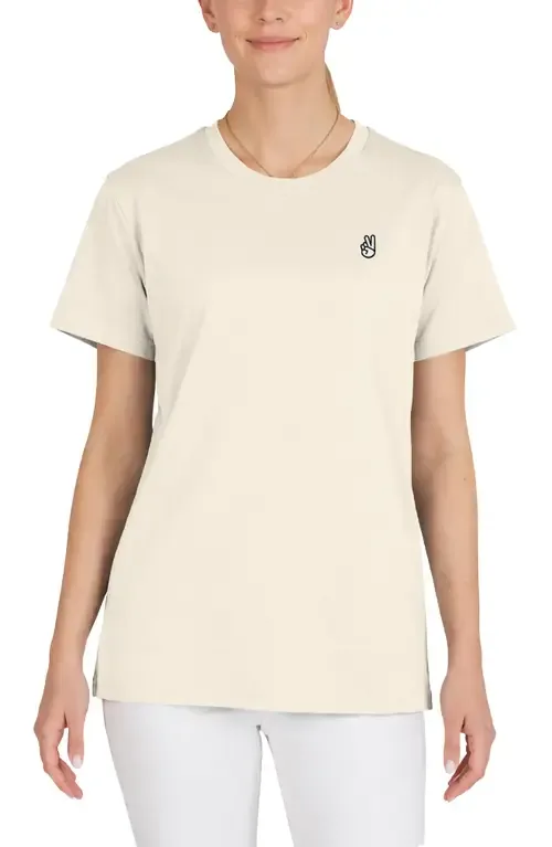 Peace Sign Jersey Relaxed Tee by Dalix