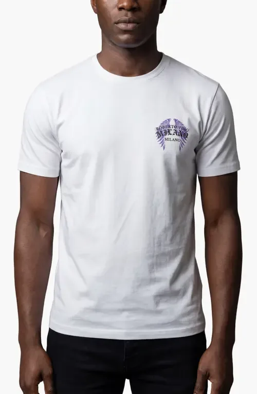 Chasing the Sun Winged Graphic Slim Fit T-Shirt by Roberto Vino