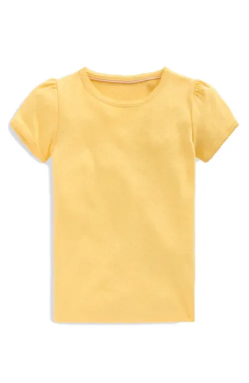 Cotton Pointelle T-Shirt by Mini Boden
