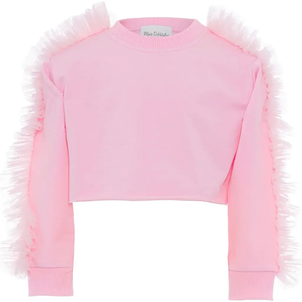 Poppy Ruffle Sweatshirt by Mini Celebrities
