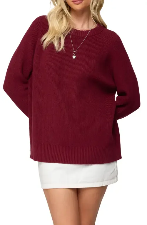 Lavonne Oversize Raglan Sweater by EDIKTED