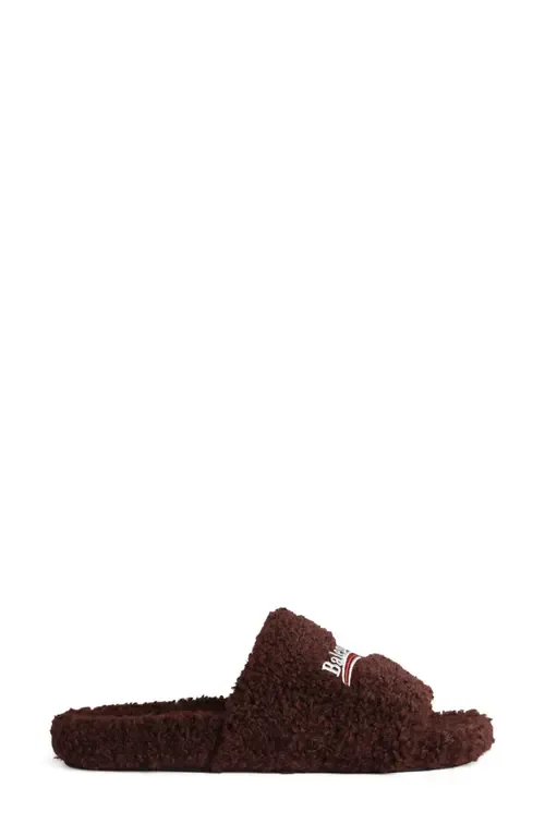 Campaign Faux Shearling Slide Sandal by Balenciaga
