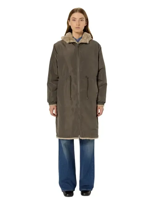 Mayline Reversible Faux Fur Parka Coat by GERARD DAREL