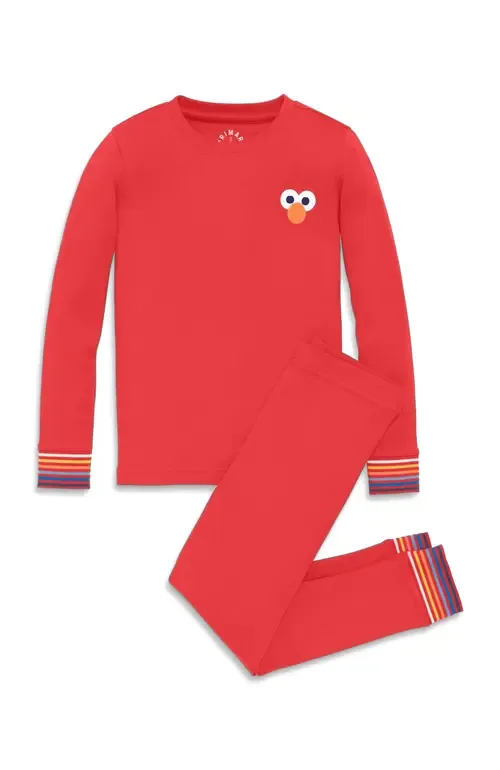 Organic Sesame Street Embroidered PJ Set by Primary