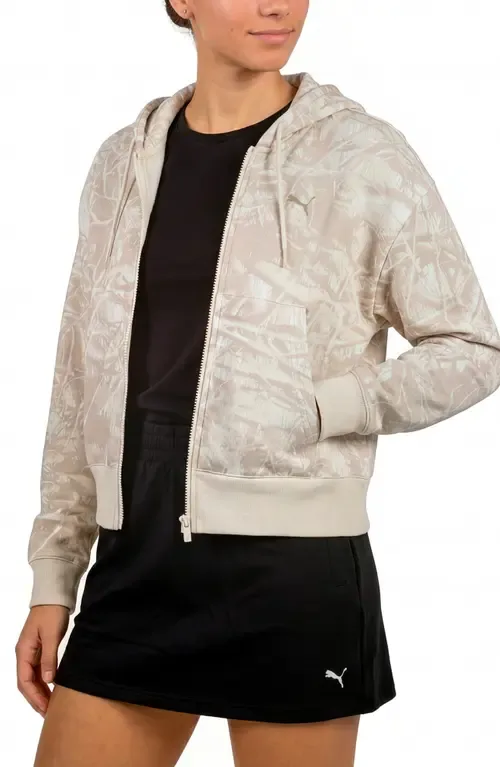 ESS Camo Full Zip Hoodie by PUMA