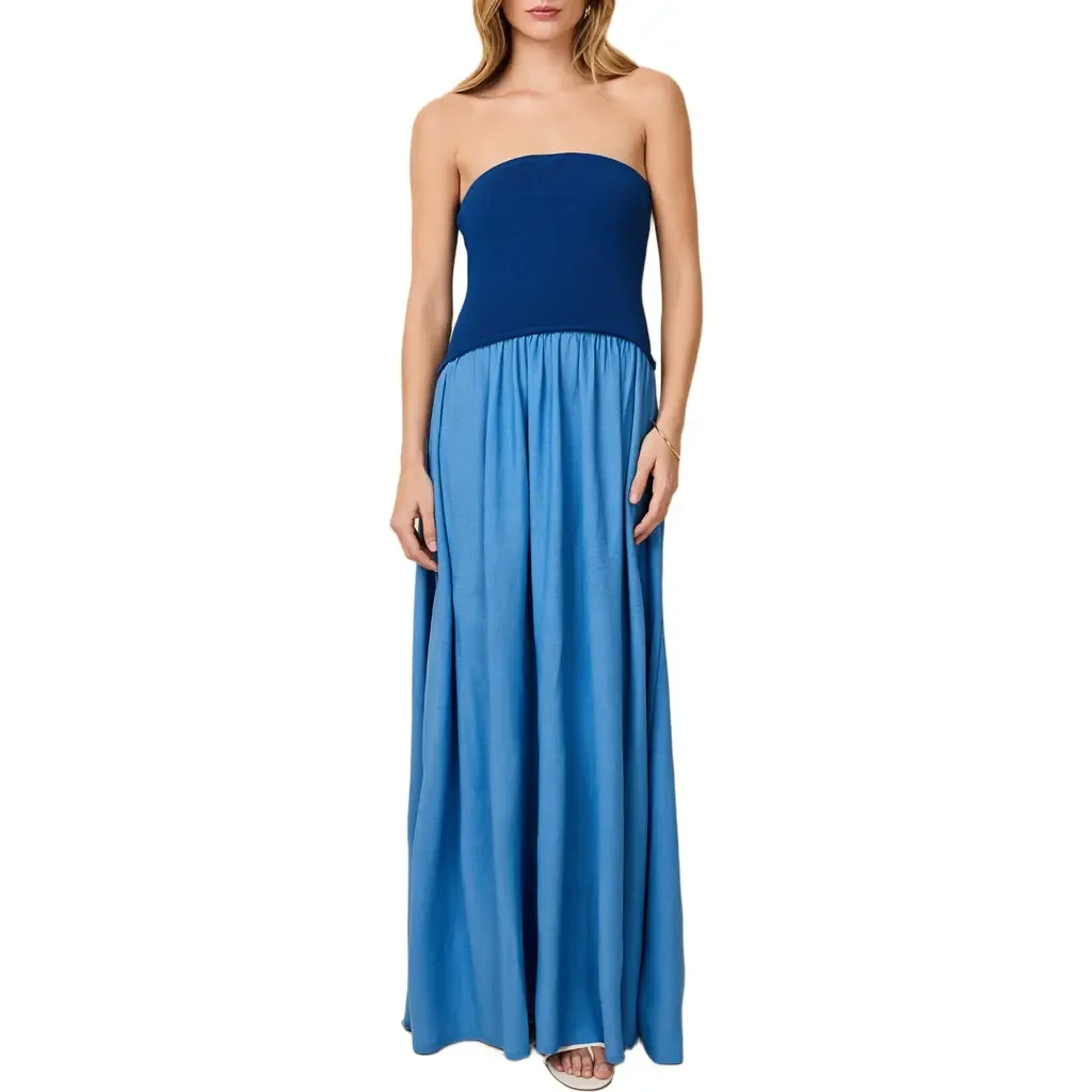 Soglio Strapless Maxi Dress by Solid & Striped