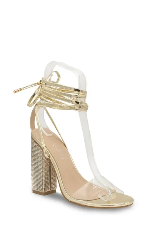 Silver Ankle Wrap Sandal by Touch Ups