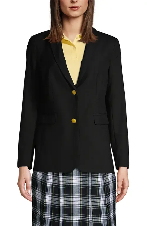 School Uniform Hopsack Blazer by Lands' End