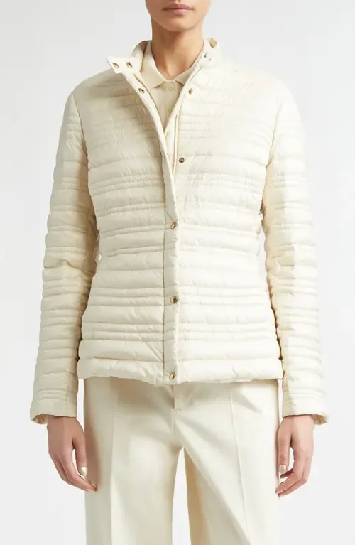 Cataire Stripe Quilted Down Puffer Jacket by Moncler