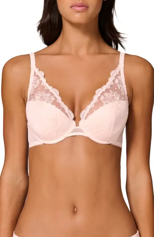 Intrigue Floral Embroidered Triangle Bra