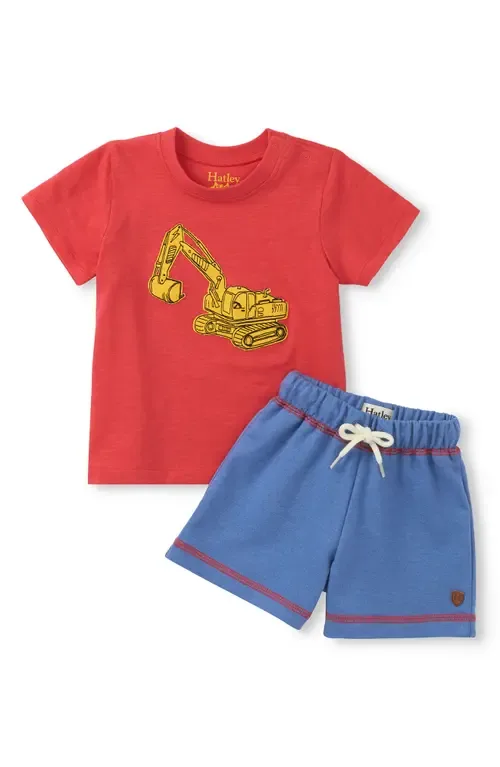 Digger Appliqué T-Shirt & Shorts Set by Hatley