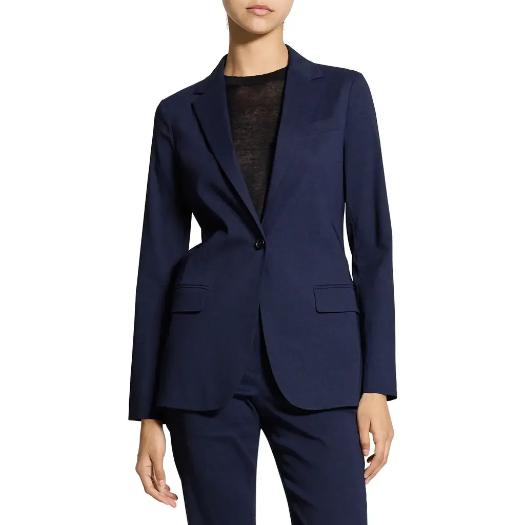 Linen Blend Staple Blazer