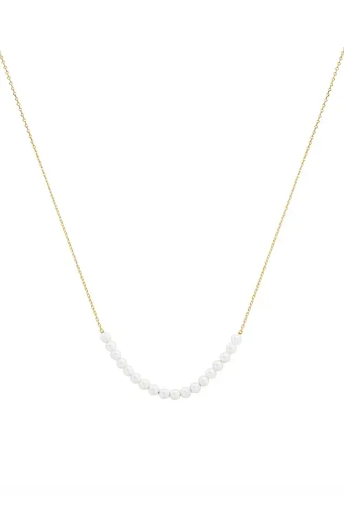 Sterling Silver 18k Gold Plated Rosalie Pearl Necklace Trendy Piece