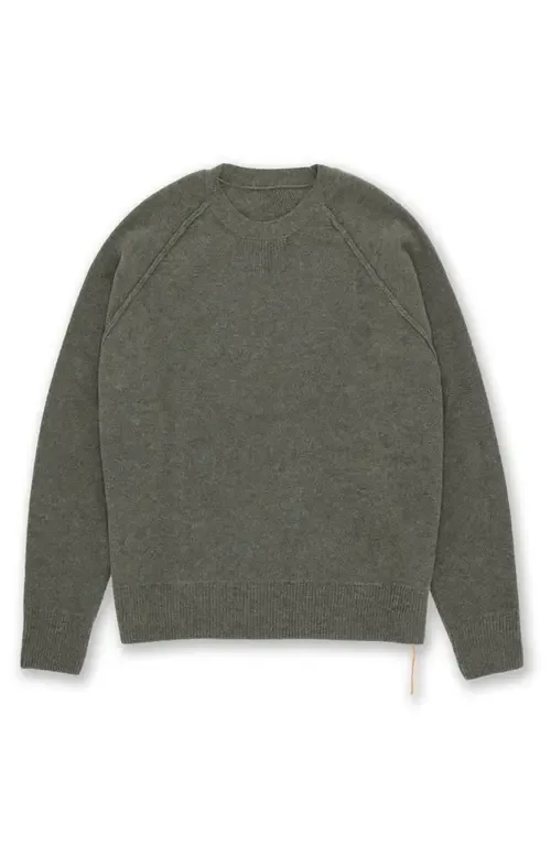 Harvard Wool Crewneck Sweater with Raglan Sleeve by Fortela