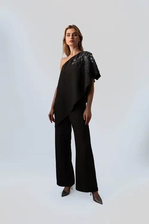 Gwen Black Jumpsuit by RAISHMA
