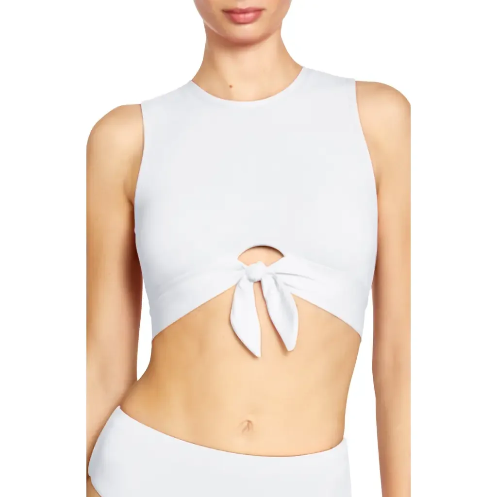 Ava Tie Front Bikini Top by Robin Piccone