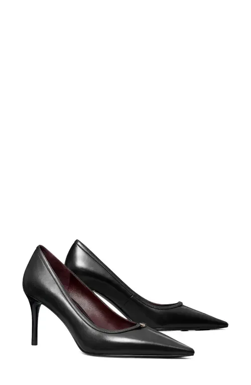 Double T Buckle Pointed Toe Pump by Tory Burch