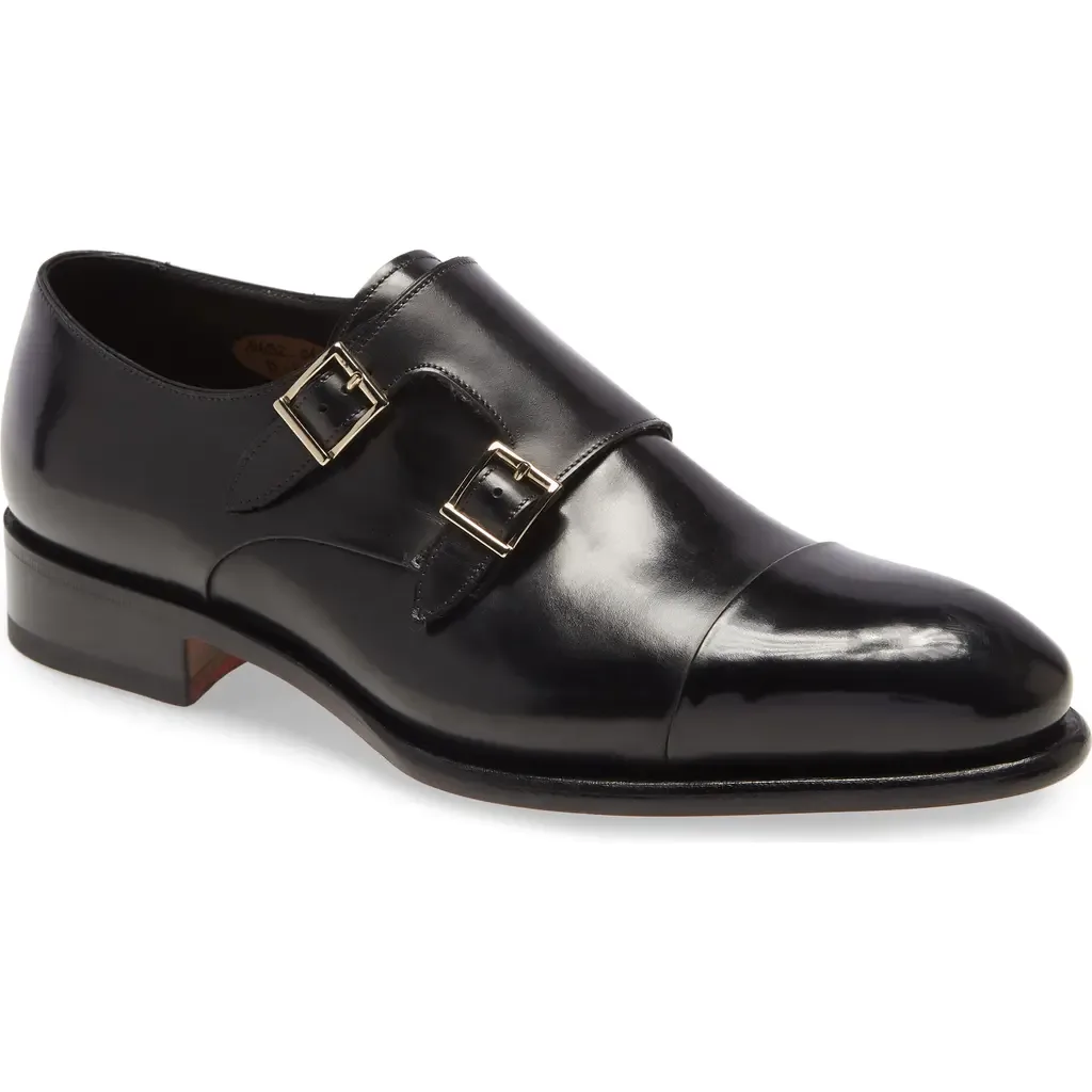 IRA Double Monk Strap Shoe by Santoni