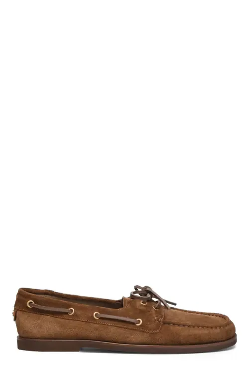 Vandée Mocassin in Brown Suede by Gianvito Rossi