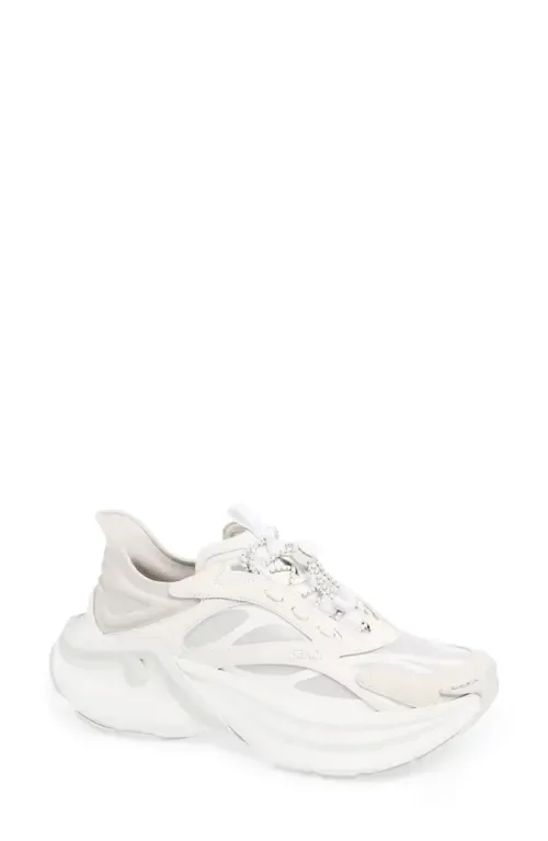 F-Light Mixed Media Sneaker by Fendi