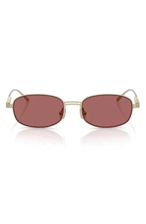 51mm Oval Sunglasses by Brunello Cucinelli