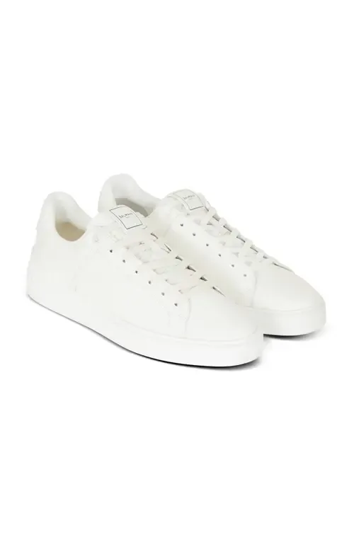 B-Court Trainers in Calfskin and Rubber by Balmain