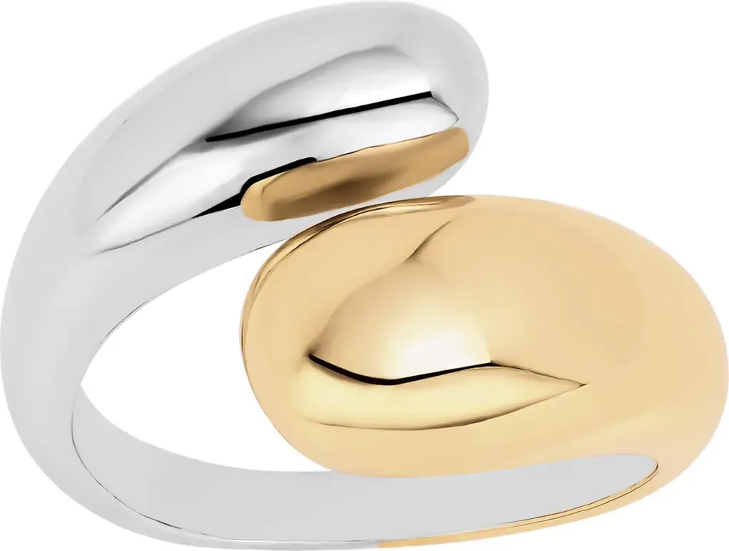 Modern Muse Two-Tone Bypass Puffy Ring
