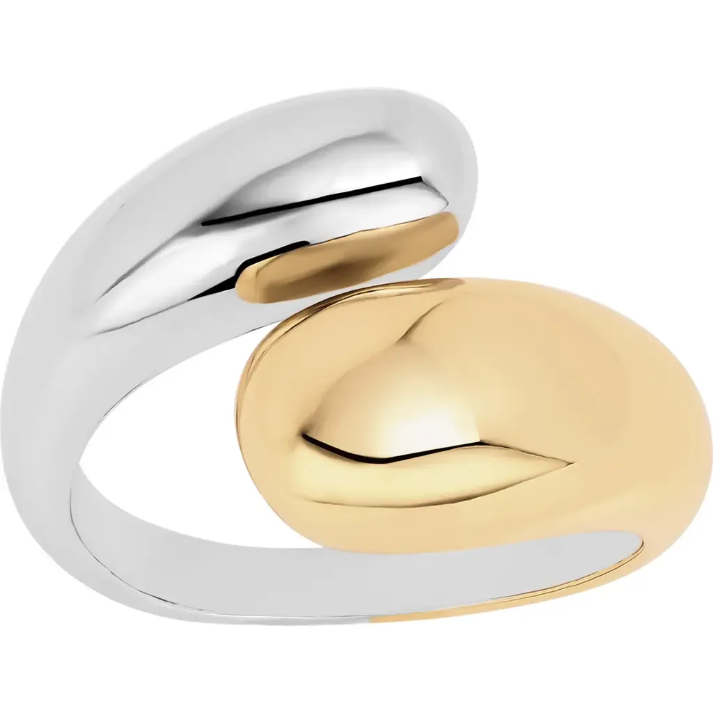 Modern Muse Two-Tone Bypass Puffy Ring
