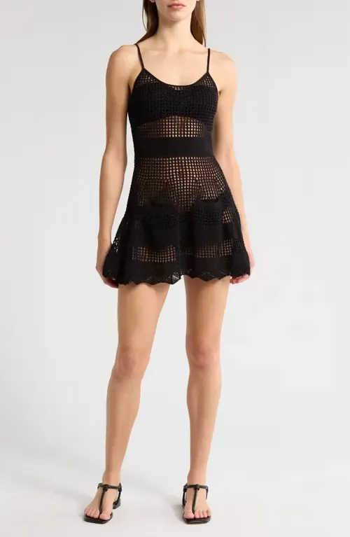 The Ulla Open Stitch Cotton Blend Cover-Up Dress by Solid & Striped
