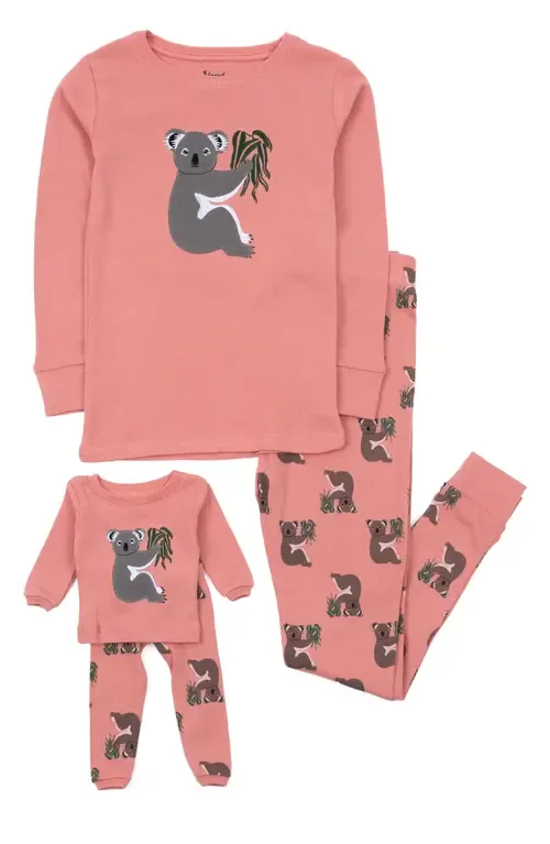2-Pc. Cotton Pajamas with Matching Doll Accessory - Animal Prints by Leveret