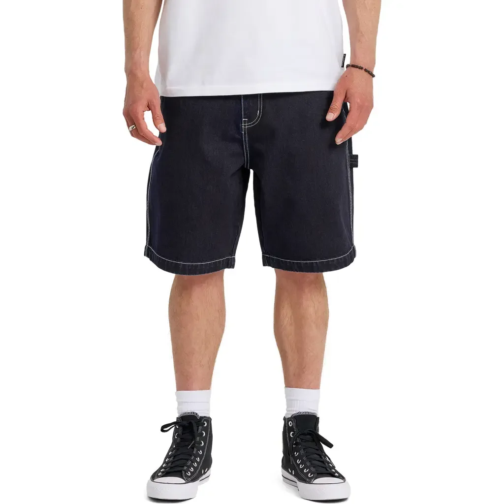 Baggy Fit Cotton Denim Cargo Shorts by Quiksilver