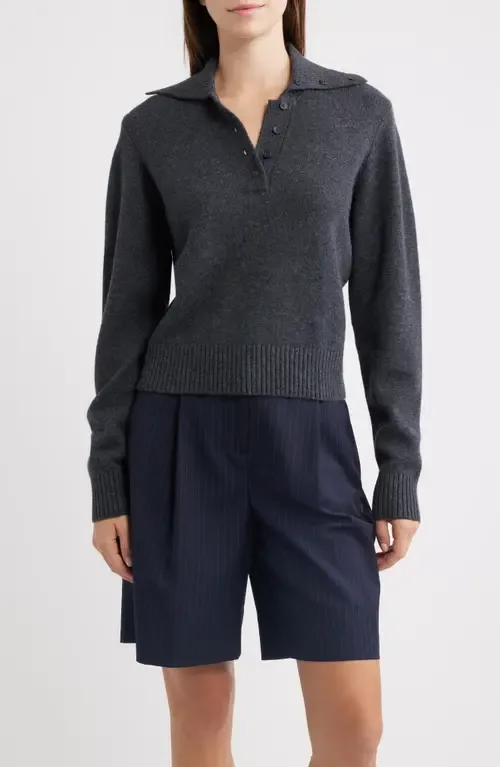 Merino Wool & Cashmere Polo Sweater by ROWING BLAZERS