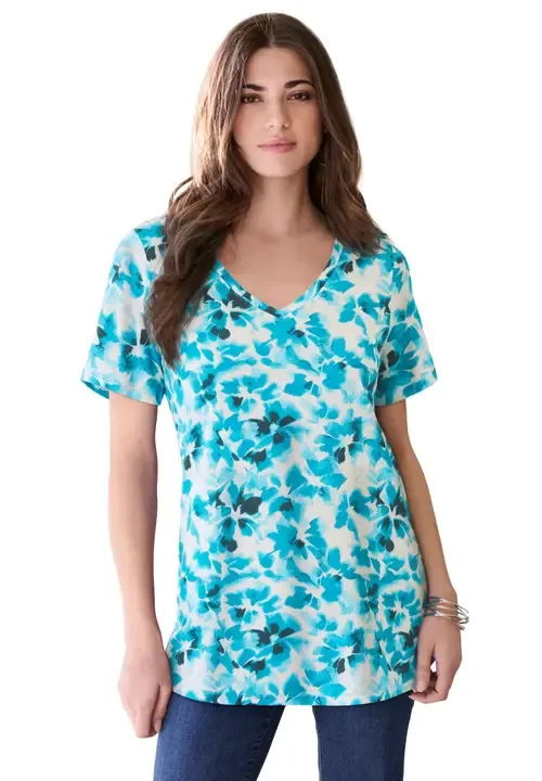 Cotton Ultimate V Neck Tee
