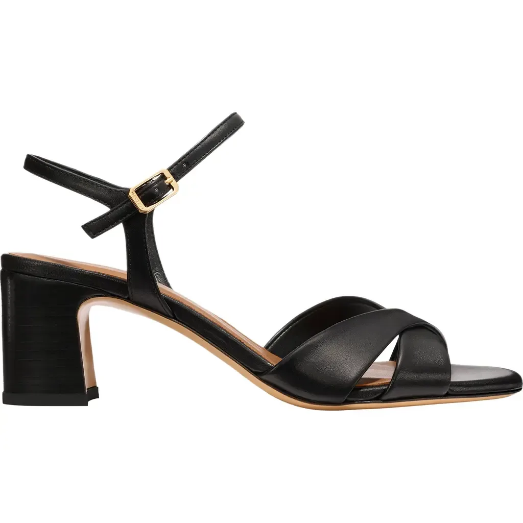 The Paloma Sandal in Black Nappa by MARGAUX