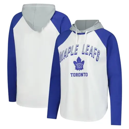 G-III 4Her by Carl Banks White Toronto Maple Leafs VIP Raglan Long Sleeve Hoodie T-Shirt by G-III 4HER BY CARL BANKS
