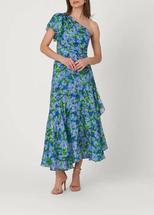 Midnight Sketched Garden Print Melody Dress by Shoshanna