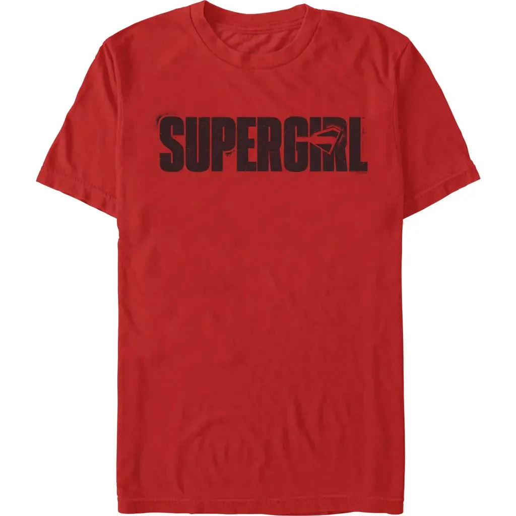 New Spray Logo Short Sleeve Graphic T-Shirt by Supergirl