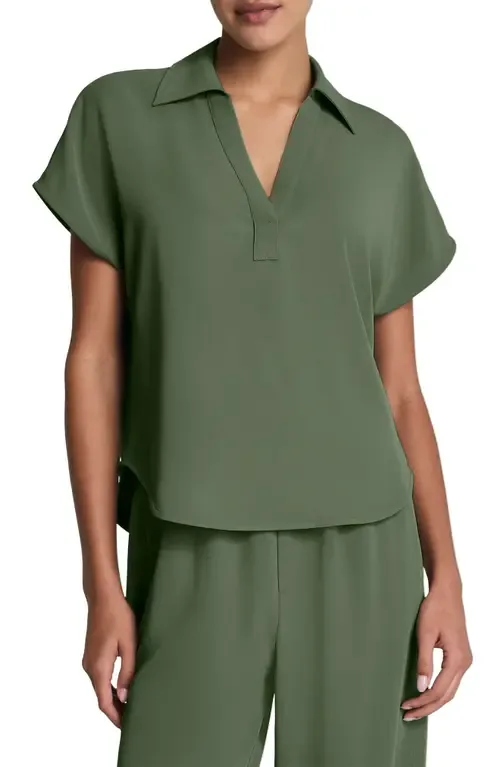 Oversize Short Sleeve Collared Shirt by SPANX®