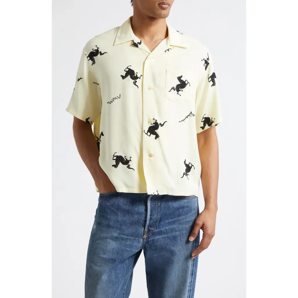 Crosby Horse Print Camp Shirt by VISVIM
