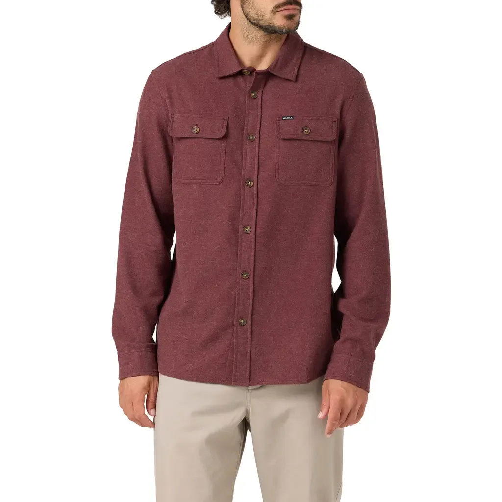 Regent Solid Cotton Flannel Button-Up Shirt