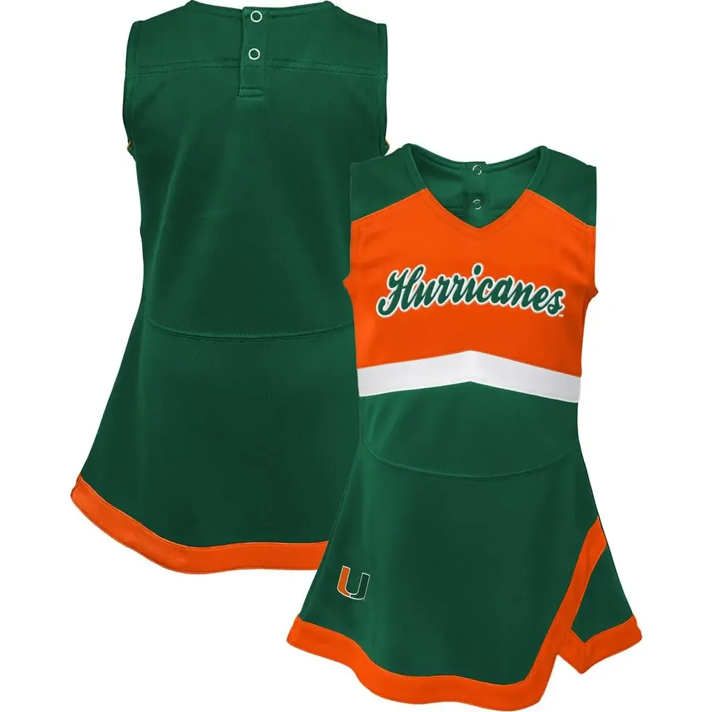 Miami Hurricanes Cheer Captain Jumper Dress by Outerstuff