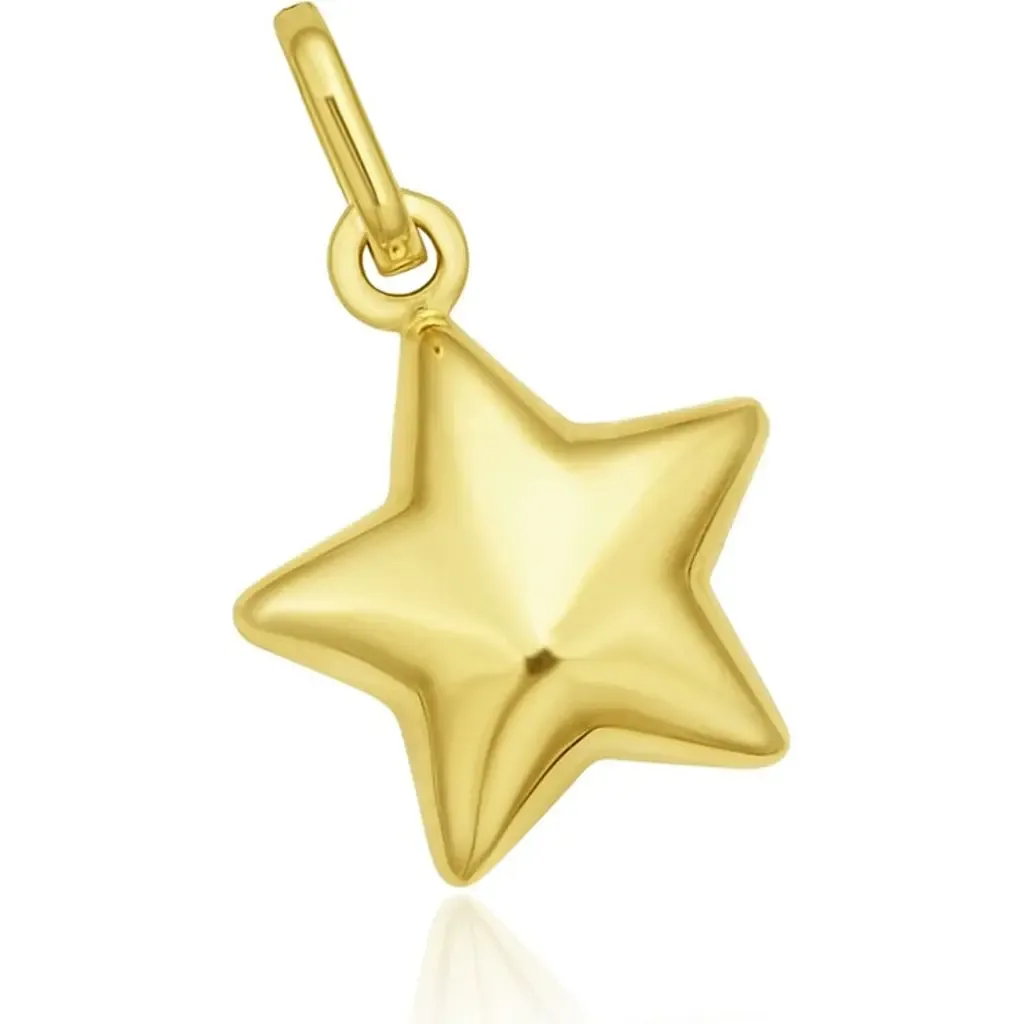 Puffy Star Charm by The Lovery Fine Jewelry