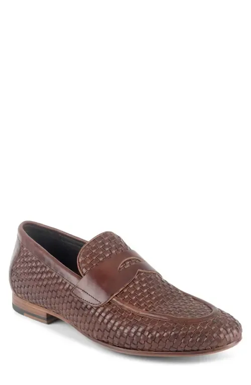 Auclair Woven Penny Loafer by Warfield & Grand
