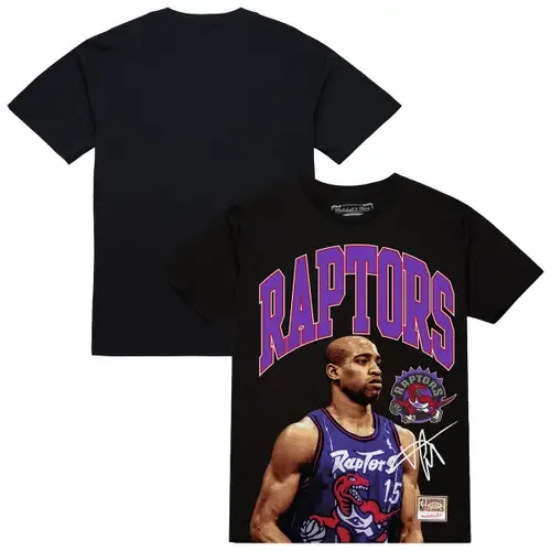 Mitchell & Ness Vince Carter Toronto Raptors Hardwood Classics Player Arch T-Shirt by Mitchell & Ness